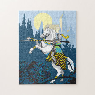 11 x 14 Jousting Knight Puzzle for Colorblind Peop Pussel