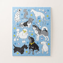 11 x 14 Kids Hund Puzzle för färgblinda barn Pussel