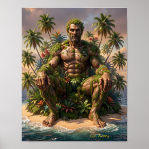 11 X 14 Nedladdningsbar Man 'The Unyielding' Poster