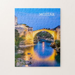 11 x 14 Photo Puzzle med Gift Box Mostar Pussel