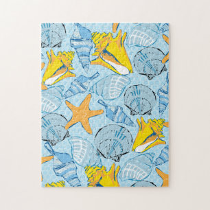 11 x 14 Snäckor Pussel för färgblinda