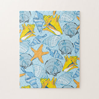 11 x 14 Snäckor Pussel för färgblinda