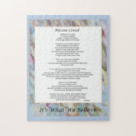 11 x 14-tums 252 Biet Nicene Creed Christian Praye Pussel