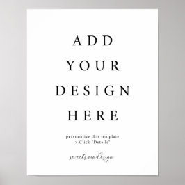 11 x 14-tums Poster Lodrät/Porträtt