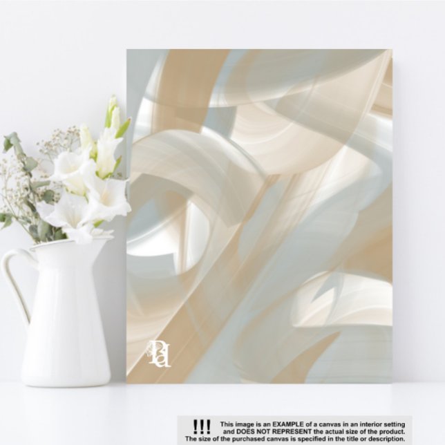 11 x 14-tums Sandy Tornado Trend Abstrakt Art Beig Canvastryck (Skapare uppladdad)