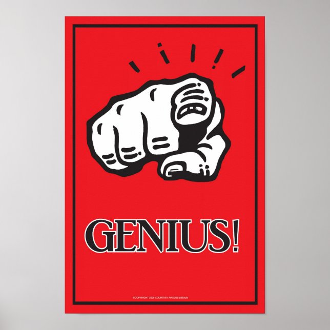 11 x 16 Genius-Poster Poster (Framsidan)