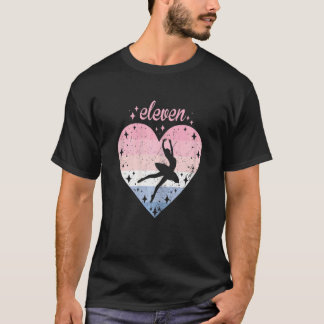 11 Year Old Cute Ballet Birthday Girl 11th B Day T Shirt