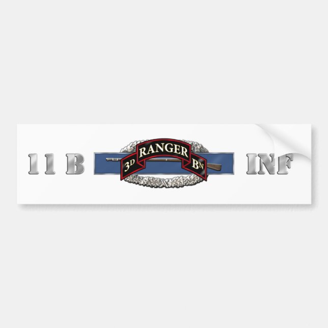11B 75:e Ranger 3:e bataljonen Bildekal (Framsidan)