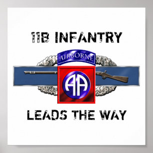 11B 82nd Airborne Division Poster