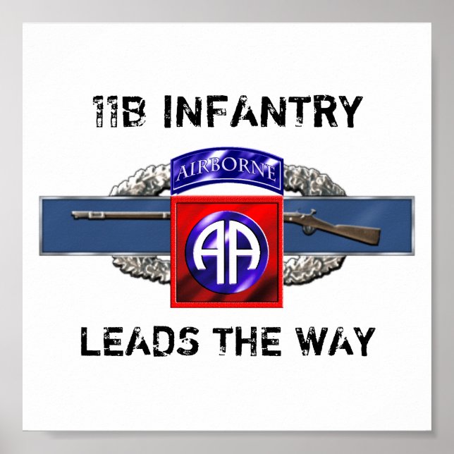 11B 82nd Airborne Division Poster (Framsidan)