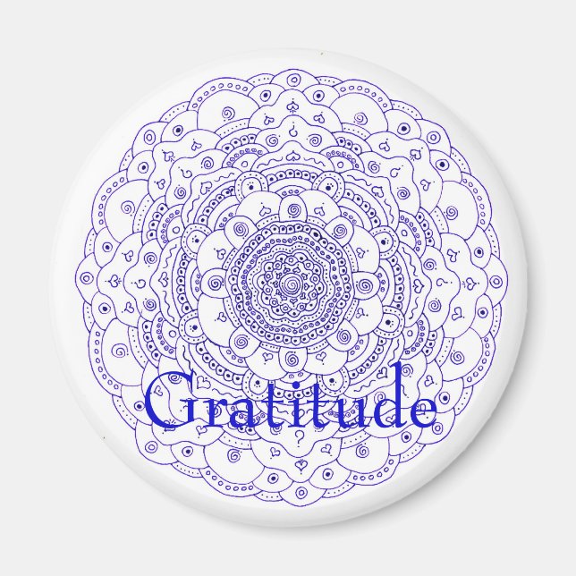 11Mandala 6, Gratitude Magnet (Framsidan)