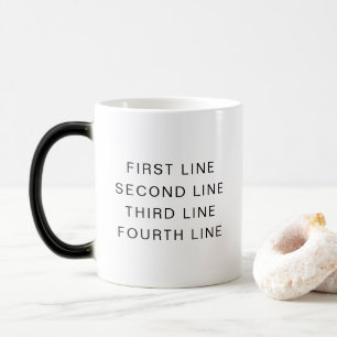 11oz Färg Morphing Mugg med din Personlig Tex