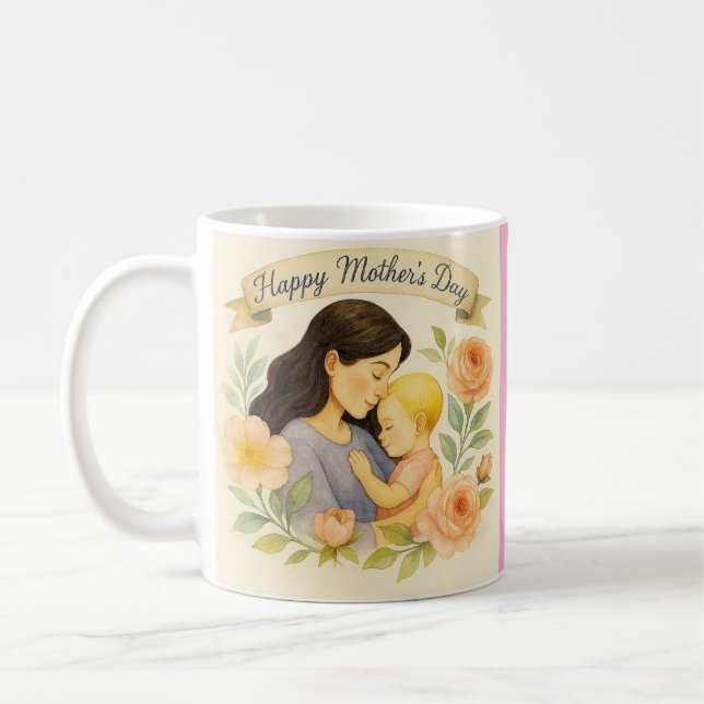 11oz Mors Dags-mugg Kaffemugg (Vänster)