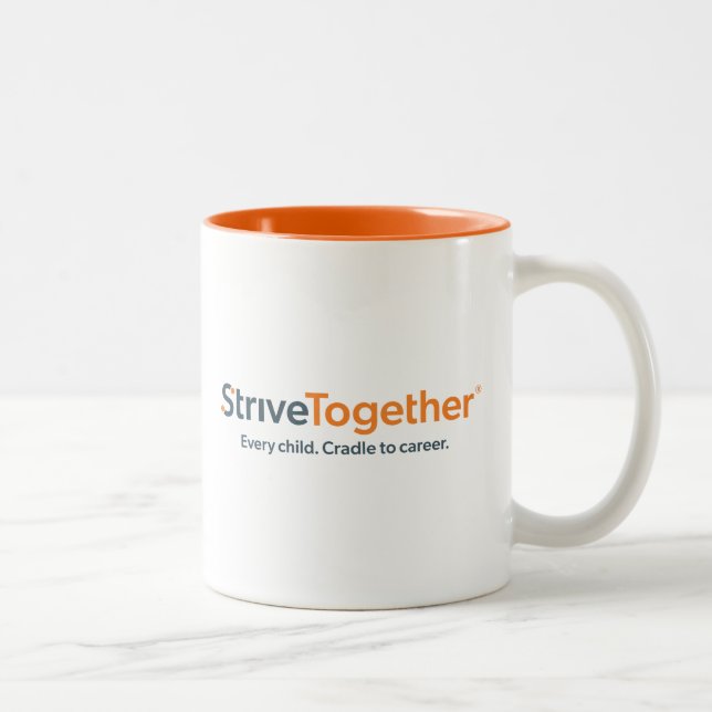 11oz Mug - Orange Interior Två-Tonad Mugg (Höger)