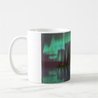 11oz mug with "Aurora Halo" image Kaffemugg