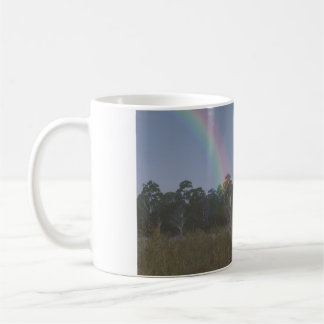 11oz mug with "Rainbow on the Meadow" image Kaffemugg