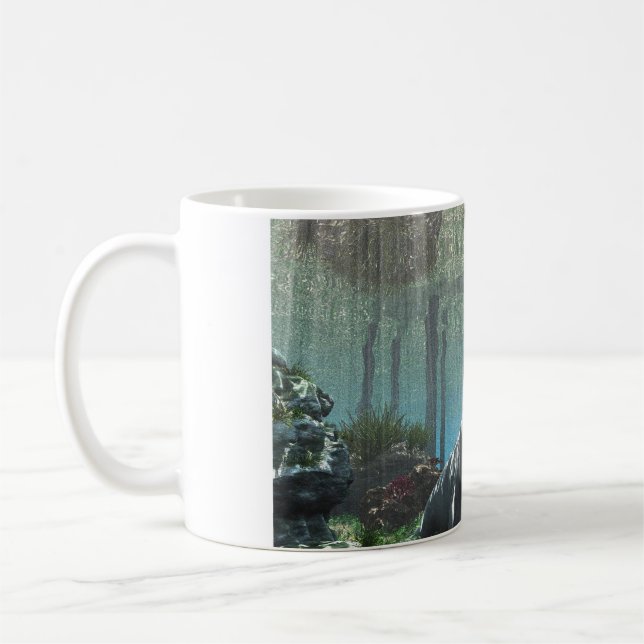 11oz mug with "Seal Pup" image Kaffemugg (Vänster)