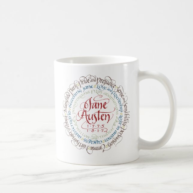 11oz mugg - anpassningar för Jane Austen (Höger)