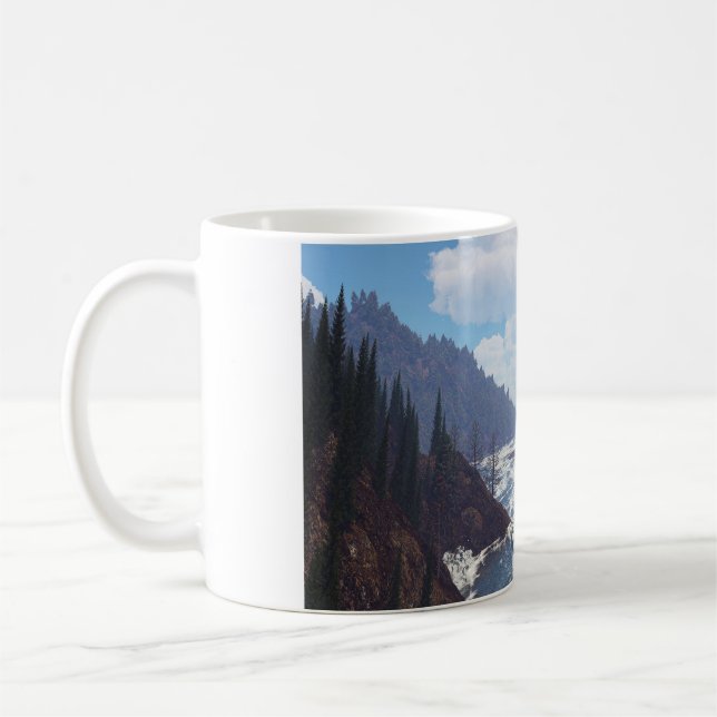 11oz mugg med "Klippig kust"-bild (Vänster)