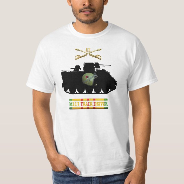 11th Acr-Sabers & VSM M113 spårar chaufför skjorta T Shirt (Framsida)