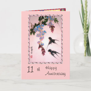 11th Anniversary card Kort