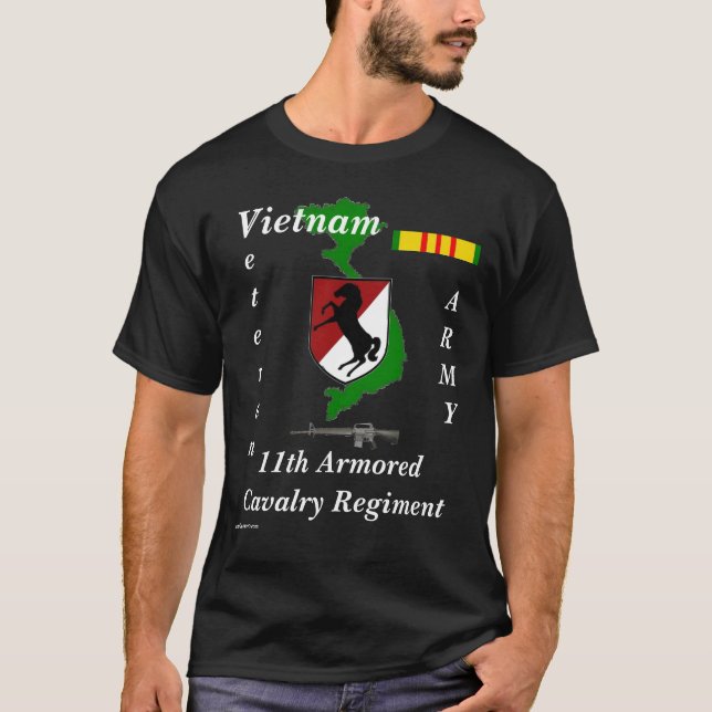11th Armored Cav Reg Tee Shirt (Framsida)