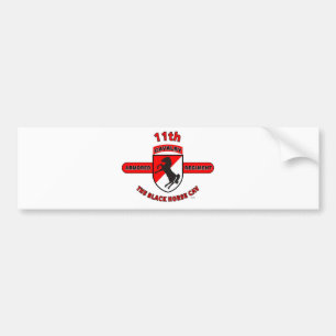 11TH ARMORED KAVALLERI REGIMENT "den SVART HÄSTEN Bildekal