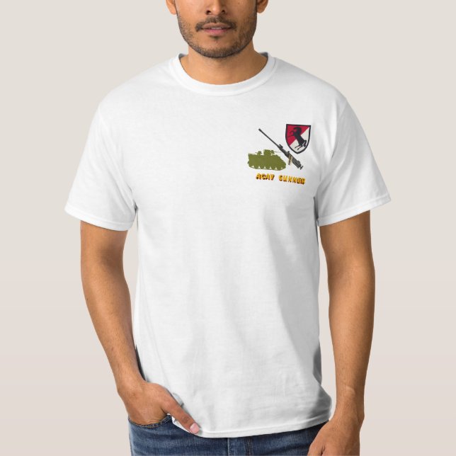 11th Artilleristen för ACR M113 ACAV beklär & drar T Shirt (Framsida)