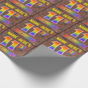 11TH FÖDELSEDAG för grafittiregnbågeLook! & Presentpapper
