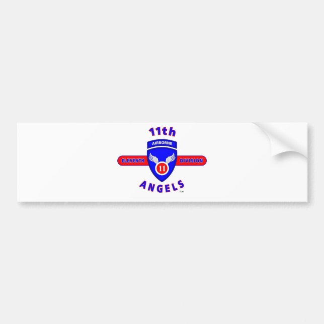 11TH LUFTBUREN UPPDELNING "ÄNGLAR " BILDEKAL (Framsidan)