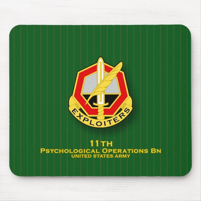 11th Psykologiska funktionsBn DUI Musmatta (Framsidan)
