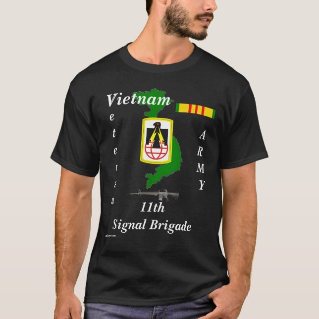 11th Signalera Brigaden-T Tee Shirt (Framsida)