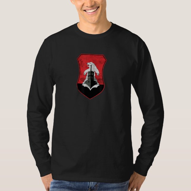 11th U Boat Flotilla 1 T Shirt (Framsida)