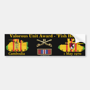 11th Valorous enhet för ACR - Cambodja "fiskkrok Bildekal