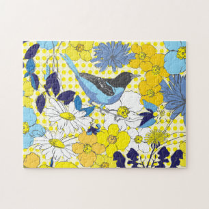 11x14 Bluebird Puzzle for Colorblind People Pussel