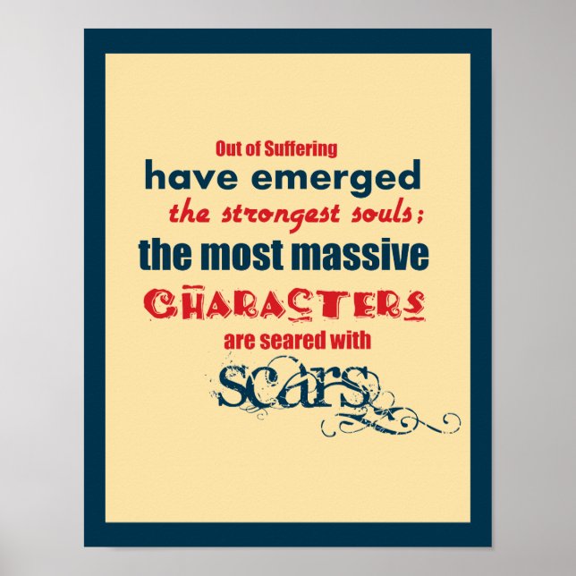 11x14 inspirerande offerttypografi poster (Framsidan)