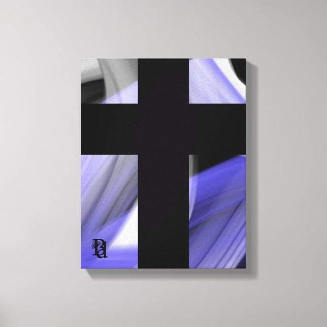 11x14" Lavender Moon Trend Abstract Art Violet Canvastryck (Framsida)