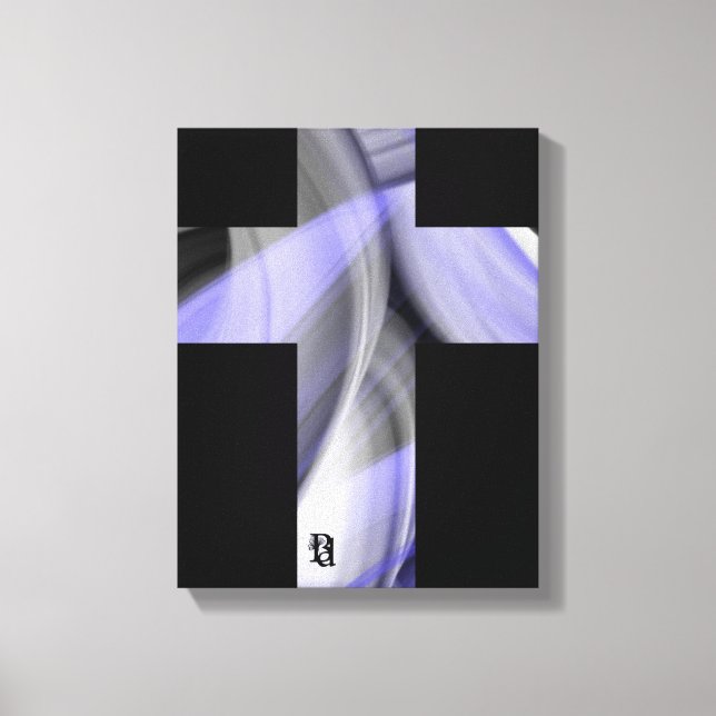 11x14" Lavender Moon Trend Abstract Art Violet Canvastryck (Framsida)