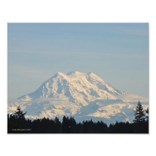 11X14 Mount Rainier Fototryck