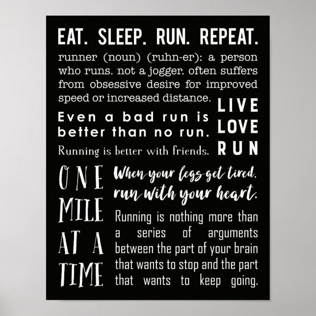 11x14 Poster med körningsinspiration (Framsidan)
