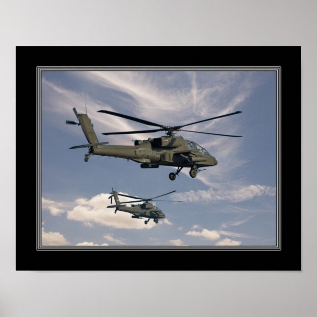 11x14 Skriv ut militära helikoptrar Poster (Framsidan)