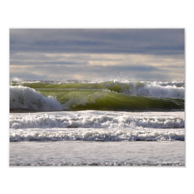 11X14 Stillahavsområdet Vågar! Fototryck (Framsidan)