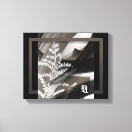 11x14" Terra’s Tender Whisper Abstract Brown Flowe Canvastryck