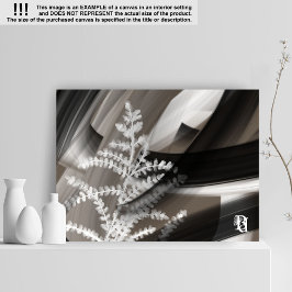 11x14" Terra’s Tender Whisper Abstract Brown Flowe Canvastryck