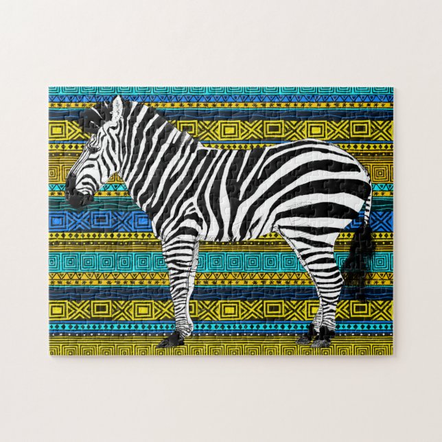 11x14 Zebra-pussel för färgblinda Pussel (Horisontell)