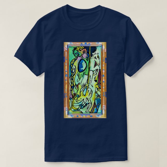 12000pixel500dpi Wassily Kandinsky St Georg II Grä T Shirt (Design framsida)
