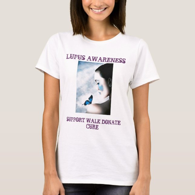 1209404139_00m, LUPUS AWARENESS, SUPPORT WALK D.. Tee Shirt (Framsida)