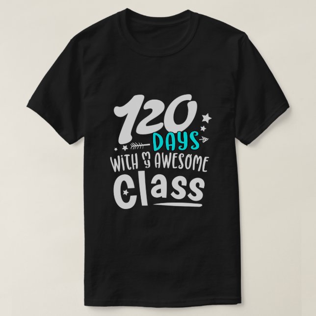 120 dagars skolundervisning i Klass T Shirt (Design framsida)