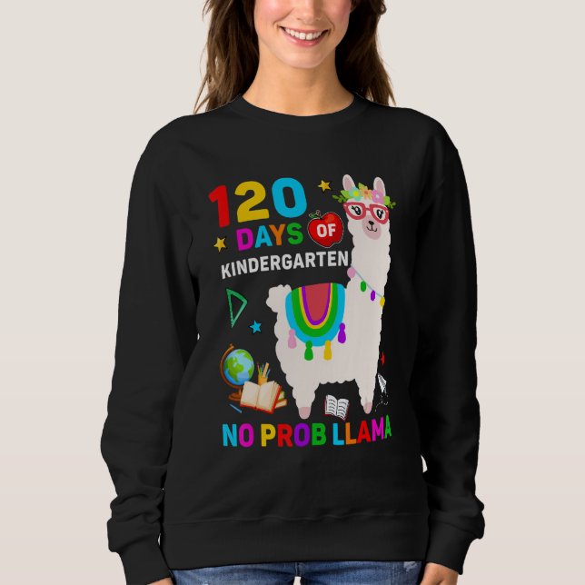 120:e dagen i skolan Inga problem Lama 120 dagar a T Shirt (Framsida)