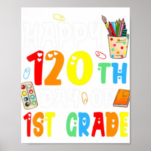 120 skoldag- 120 dagar första klass B Poster